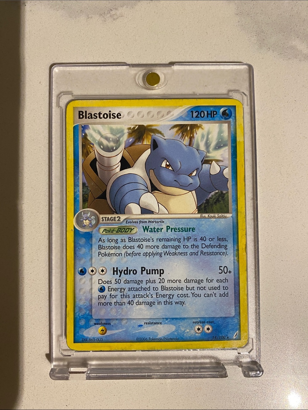 Retro 2006 Blastoise Pokémon Card